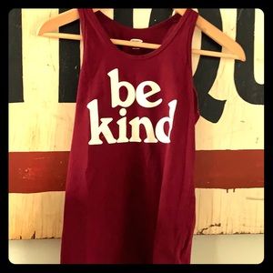 Girls burgundy tank top
